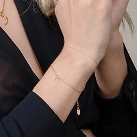 Gold Dual Layer Crystal Bracelet