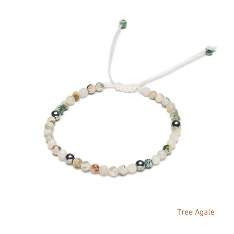 Braided Natural Crystal Bracelet (Basic Neutrals)