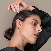 Bejeweled Gold Hoops