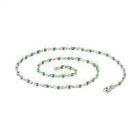 Color Beaded Chain Necklace
