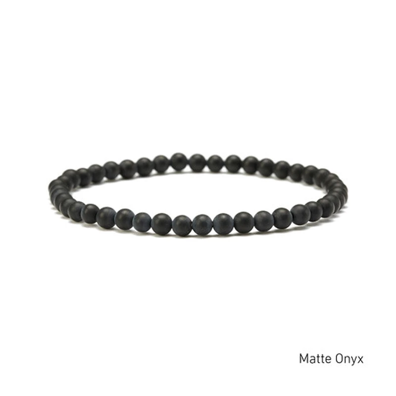 Elastic Natural Crystal Bracelet (Neutral Tones)