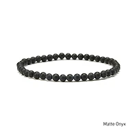 Elastic Natural Crystal Bracelet (Neutral Tones)