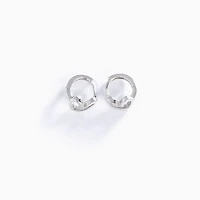 Gold Open Heart Mini Hoops
