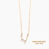Champagne Gold Zodiac Necklace
