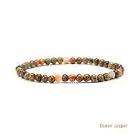 Elastic Natural Crystal Bracelet (Neutral Tones)