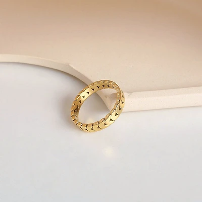 Heart Chain Ring