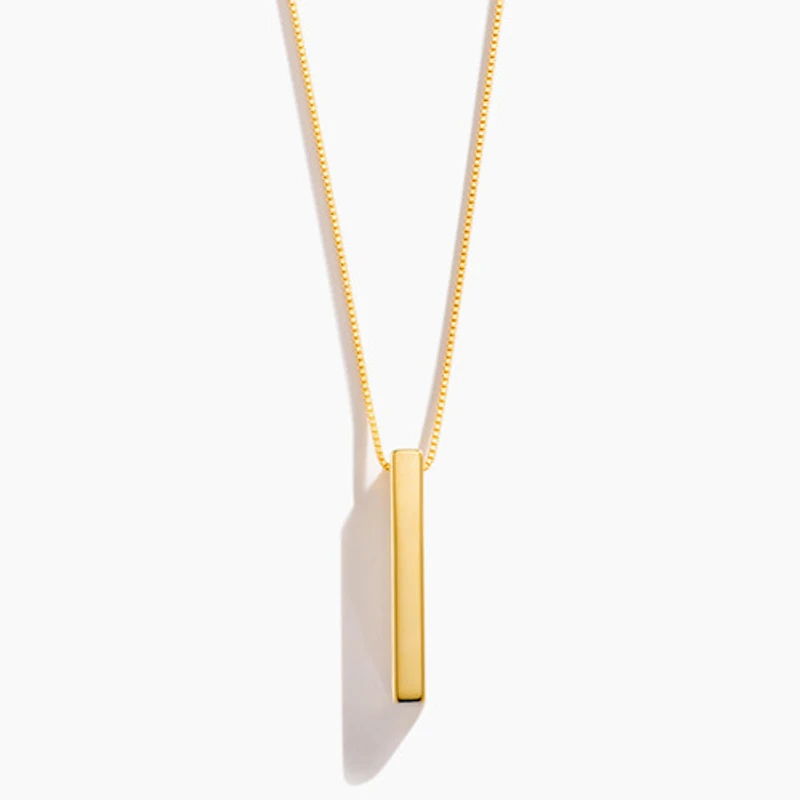 Vertical Engravable Necklace