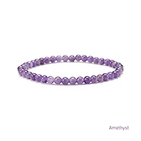 Elastic Natural Crystal Bracelet (Orange& Pink Tones)