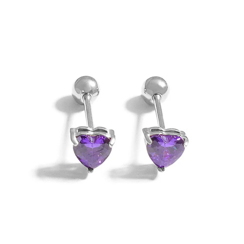 Steel Birthstone Twist-On Studs