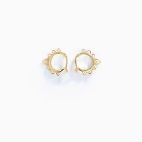 Layered Spike Mini Hoops