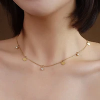 Charmed Crystal + Hearts Necklace