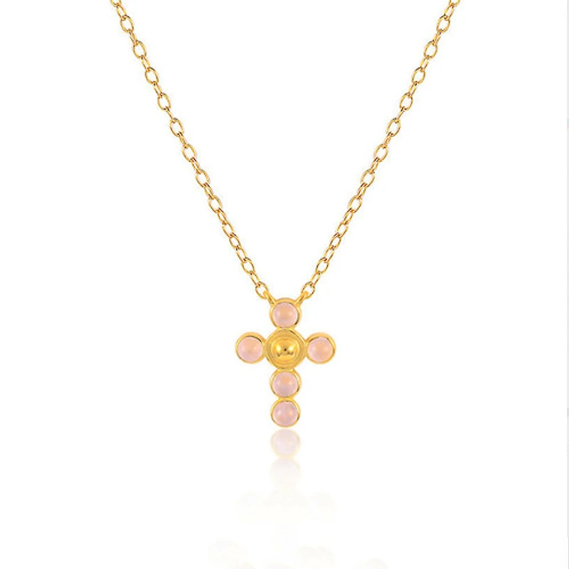 Dot of Color Cross Necklace