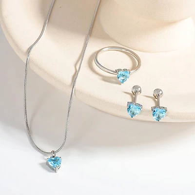 Steel Birthstone Twist-On Studs
