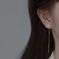 Hollow Floral Threaded Earrings