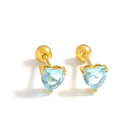 Gold Birthstone Twist On Studs