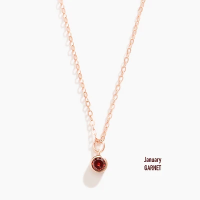 Vermeil Rose Gold Birthstone Necklace