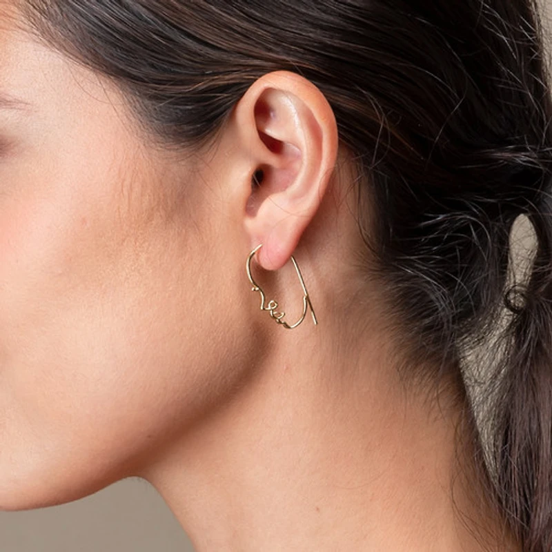 Abstract Face Earrings