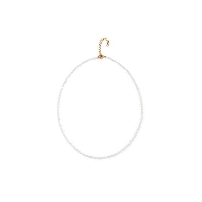 Natural Crystal Necklace (Neutral Tones)