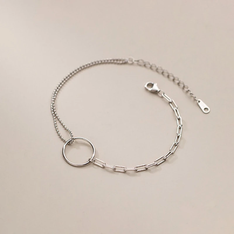 Asymmetrical Paperclip Bracelet