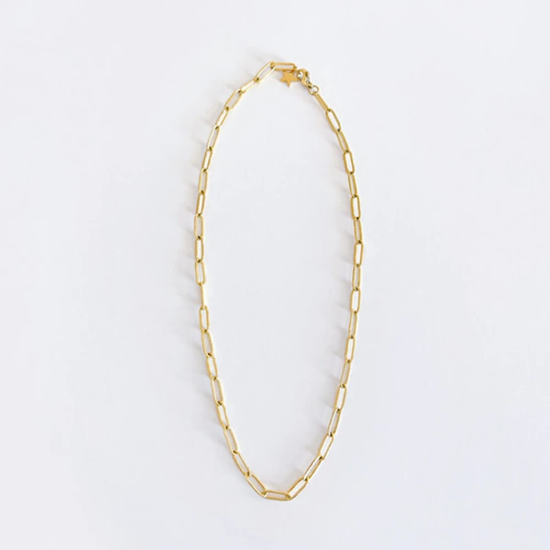 Patterned Paperclip Link Chain