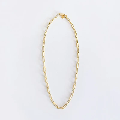Patterned Paperclip Link Chain