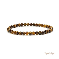 Elastic Natural Crystal Bracelet (Neutral Tones)