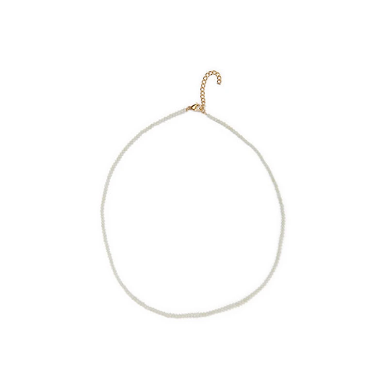 Natural Crystal Necklace (Green Tones)