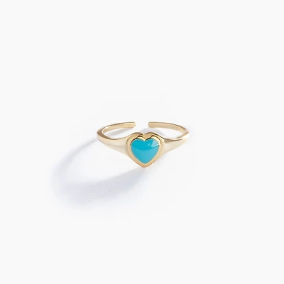 Aqua Blue Love Me Ring
