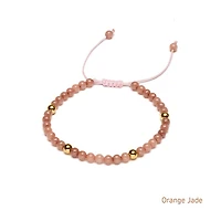 Braided Natural Crystal Bracelet (Autumn Hues)