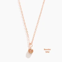 Vermeil Rose Gold Birthstone Necklace
