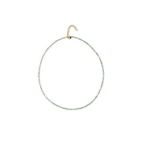 Natural Crystal Necklace (Green Tones)