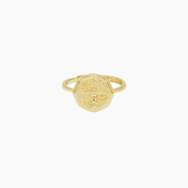 Figure on Coin Ring