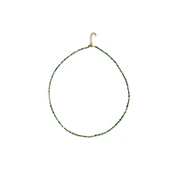 Natural Crystal Necklace (Green Tones)