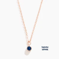 Vermeil Rose Gold Birthstone Necklace