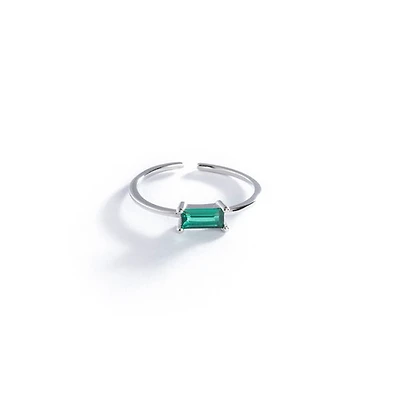 Emerald Cut White Gold Ring