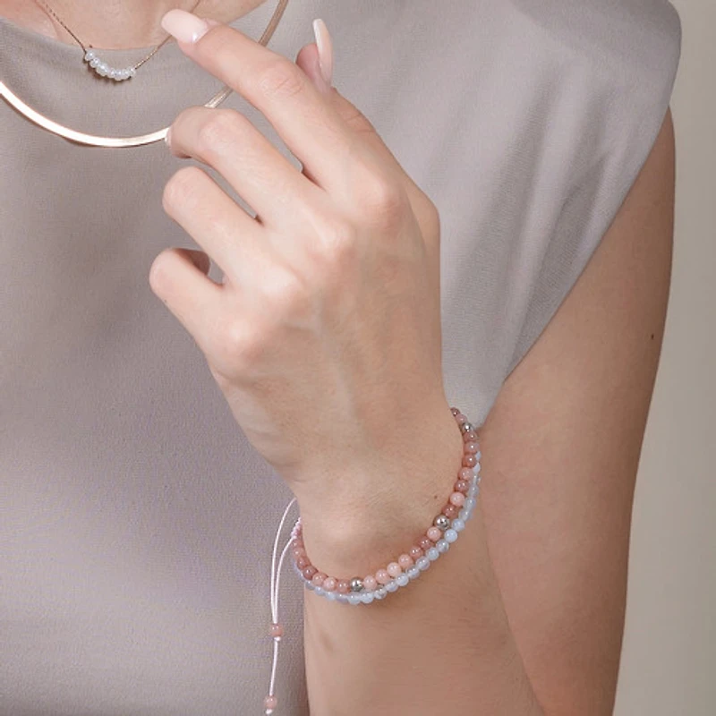 Braided Natural Crystal Bracelet (Dreamy Palettes)