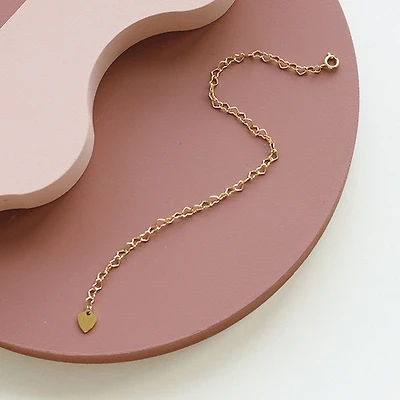 Heart Chain Bracelet