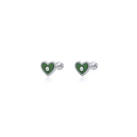 Color Heart Studs