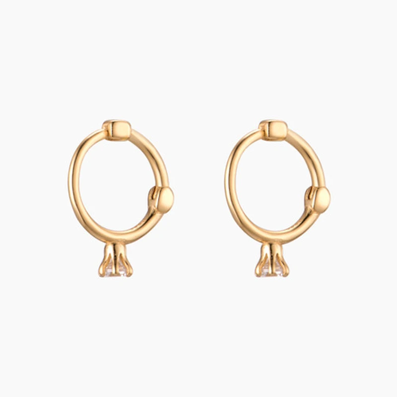 Gold Mini Ring Hoops