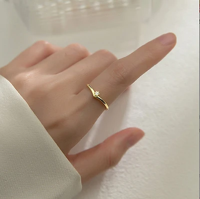 Simple Crystal Ring