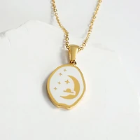 Starry Night Coin Necklace