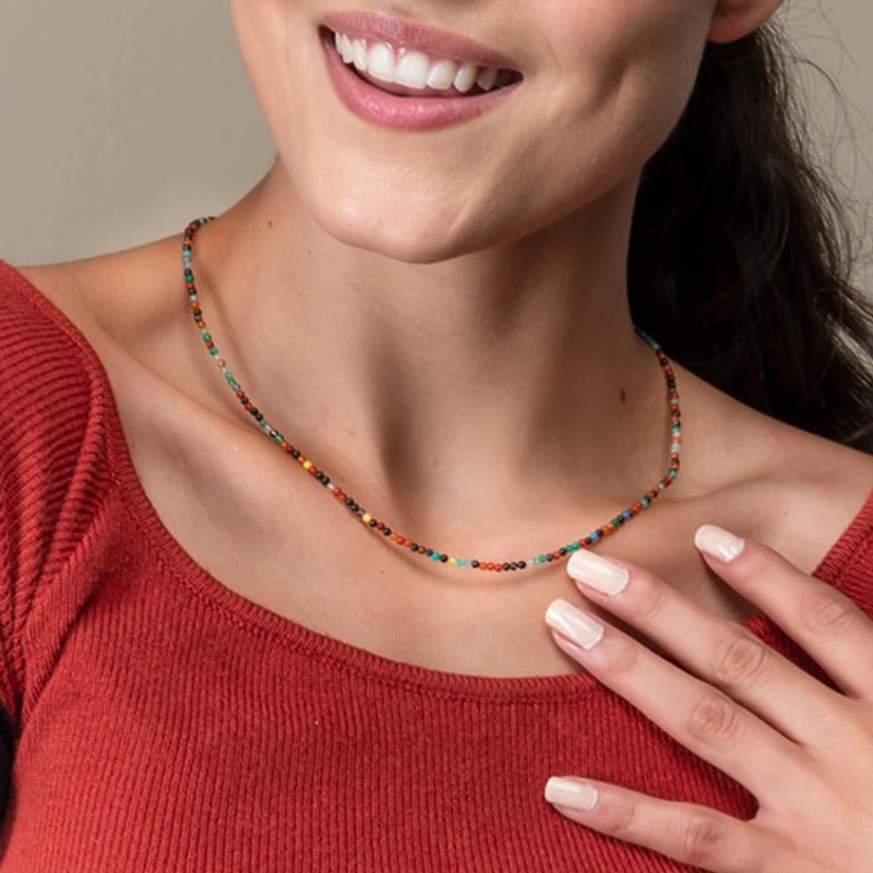 Natural Crystal Necklace (Mixed Tones)