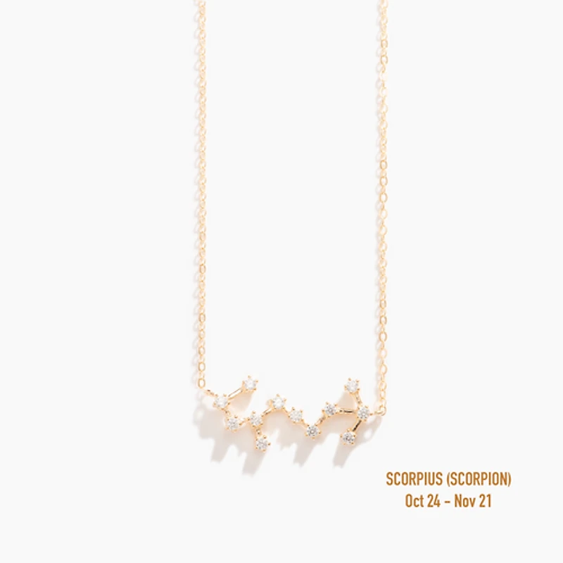 Champagne Gold Zodiac Necklace