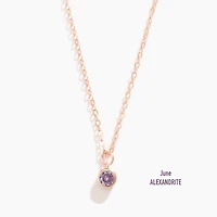 Vermeil Rose Gold Birthstone Necklace