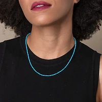 Natural Crystal Necklace (Blue Tones)