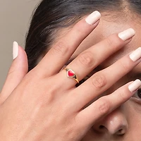 Aqua Blue Love Me Ring