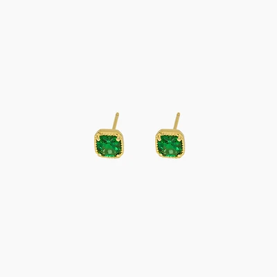 Emerald Green Studs