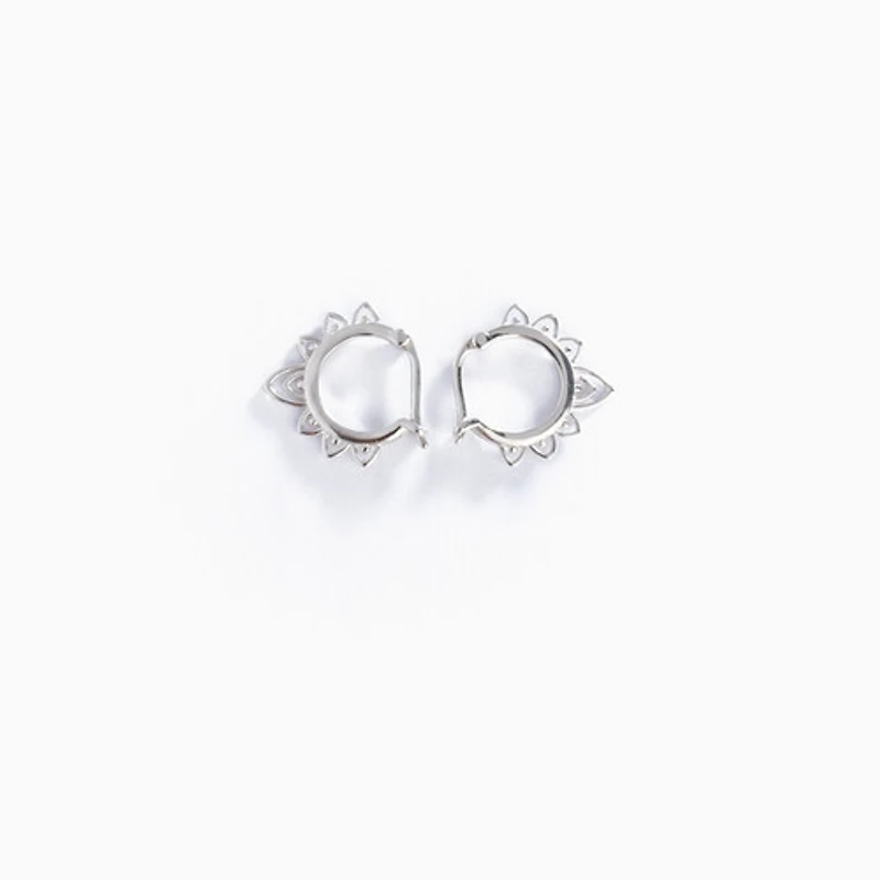 Layered Spike Mini Hoops