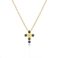 Dot of Color Cross Necklace