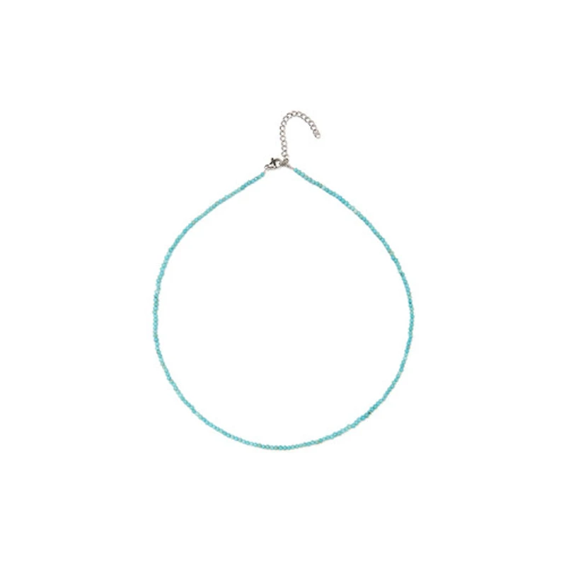 Natural Crystal Necklace (Blue Tones)